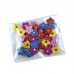 Adesivos aplicaveis flor com glitter M - Fernandes Laços - com 40 unidades