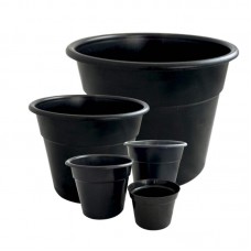 78563 - Vaso Plástico Atrative Preto N14 - Jorani - 14x11,5cm 