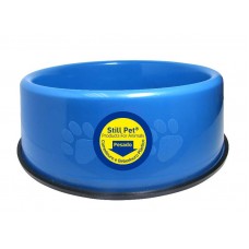 84152 - Comedouro plastico pesado pata azul M 1500ml - Club Still Pet - 24x6,7cm