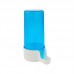 Bebedouro plastico base malha larga italiano azul 200ml - Jel Plast - com 8 unidades - 4,7x11,9cm
