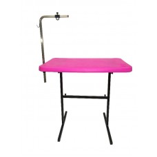 84510 - Mesa aco prancha plastica para tosa com suporte rosa - Click New - 91x61x83cm - Prancha: 5cm 