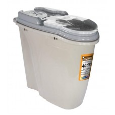 84832 - Dispenser plastico home full cinza 40L - Plast Pet - 60,5x28,4x52cm 