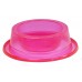 Comedouro Plástico Antiformigas com Glitter Rosa 300ml - Pet Toys - 17x5cm 