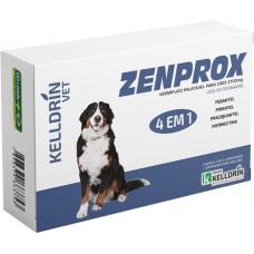 86067 - Vermifugo Zenprox para caes grandes 2700mg - Kelldrin - caixa 2 unidades