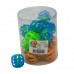 Brinquedo plastico bola com guizo - Savana - pote com 20 unidades - 13cm 