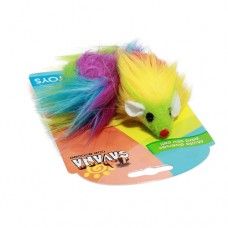 81081 - Brinquedo pelucia ratinho arco-iris - Savana - 20x4cm 