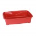 Bandeja Higiênica Plástica Alta Color Elite Vermelha - Four Plastic - 46x38x15cm 