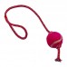 Brinquedo corda puxador com bola tenis rosa - Savana - 63x6,7cm