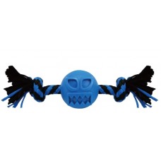 88255 - Brinquedo borracha com corda cara et azul P - Savana - 25x5x5cm