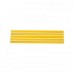 Porta etiqueta com acrilico amarelo - SA Gondolas - com 5 unidades - 90,5x2cm
