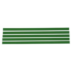 88278 - Porta etiqueta com acrilico verde - SA Gondolas - com 5 unidades - 90,5x2cm