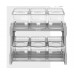 Movel dispenser balcao cristal - Plast Pet - 6 unidades com 7,5L - 64,1x40,4x61,9cm 