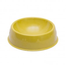 88584 - Comedouro plastico amarelo 500ml - Sitel - 20x6cm 