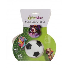 89611 - Brinquedo vinil bola futebol com som - PetMart - 5cm