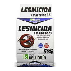 78450 - Lesmicida Metaldeído 5% display - Kelldrin - 250g - com 6 unidades