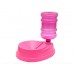 Bebedouro plastico pelos longos rosa 500ml - Four Plastic - 25x20x14cm 