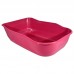 Bandeja higienica plastica single duracat rosa - Durapets - 33x11x41cm