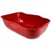 Bandeja higienica plastica single duracat vermelha - Durapets - 33x11x41cm