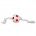 Brinquedo Vinil Bola Futebol com Corda - Club Petgrows - 29x6,5cm 