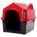 Casa plastica durahouse N2 vermelha- Durapets - MEDIDAS: L39XA39XP48CM