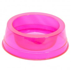 85133 - Comedouro plastico com glitter rosa 1000ml - Pet Toys - 17x5cm 