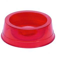 85134 - Comedouro plastico com glitter vermelho 1000ml - Pet Toys - 17x5cm 