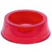 Comedouro plastico com glitter vermelho 1000ml - Pet Toys - 17x5cm 
