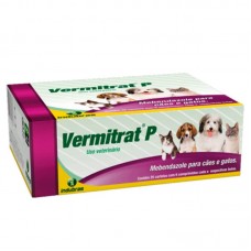 87046 - Vermifugo vermitrat P  - Indubras - 25 catelas com 6 comprimidos