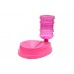 Bebedouro automatico plastico maximo 1litro rosa - Four Plastic -MEDIDAS:25X15X13CM