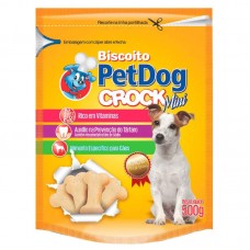 77675 - Biscoito para cães crock mini 500g - Pet Dog 