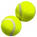 Brinquedo Borracha/Lã bola de tênis com 2 unidades - Club pet importado - 5,5CM