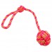 Brinquedo corda com bola rosa e amarelo - Savana - 42x6,5xm
