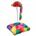 Brinquedo pelucia rato colorido com base e mola - Savana - 23x15cm 