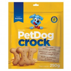 90405 - Biscoito para cães Crock 250g - Pet Dog - MEDIDAS:22X18X5CM