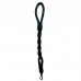 Guia corda trançada preto - Pet Repasse - 40cmx16mm