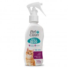 90521 - BANHO A SECO P/GATOS PET CLEAN 300ML P*3