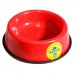 Comedouro plastico pesado gatos vermelho 120ml - Mr Pet - 12,2x3,5cm 