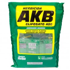 78445 - Herbicida AKB mata Mato Sachê - Kelldrin - MATA MATO. PRINCIPIO ATIVO: GLIFOSATO HERBICIDA 48%