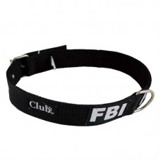 81805 - Coleira nylon FBI grande porte - Preto - N5 - Club Pet Viva - 500x30x7mm 