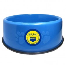 84151 - Comedouro plastico pesado pata azul P 750ml - Club Still Pet - 21x5,5cm