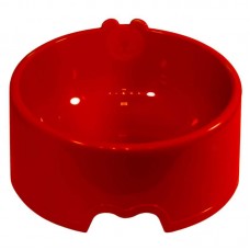 87256 - Comedouro Plástico Grande 1,5L Vermelho - Club Pet Maxx 