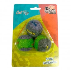 97865 - BRINQ PELUCIA BOLINHA C/3 P*0