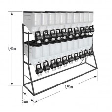 97837 - MOVEL DISPENSER 3  GERACAO 20UN/20L PR P*0