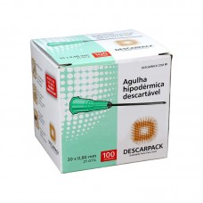 95487 - AGULHA ESTER DESCARPACK 30X0,80MM 100UN P*0