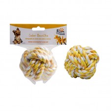 76172 - BRINQ CORDA BOLA AMARELO BAUNIL P*5