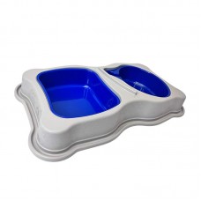97797 - COMED E BEBED PLAST DUALDOG 550/750ML AZ P*0