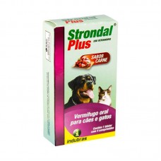 87039 - VERMIFUGO STRONDAL PLUS 4 COMPRIMIDOS P*0