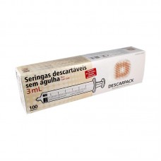 95320 - SERINGA LOCK DESCARPACK S/AG 3ML 100UN P*0