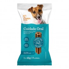 98252 - SNACK PARA CUIDADO ORAL, NO FORMATO QUE FACILITA A LIMPEZA, PARA AS RACAS PEQUENAS E TEM 3 UNIDADES