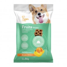 98267 - SNACK COM FORMATO CILINDRO, COM BANANA E ABOBORA QUE AUXILIAM NA DIETA DO PET.